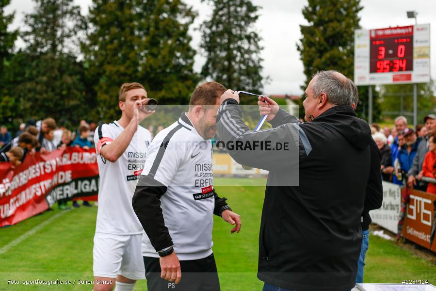Manuel Römlein, Bernd Reitstetter, Patrick Sträßer, Bayernliga Nord, Aufstieg TSV Karlburg, Landesliga Nordwest, 11.05.2019, SV Euerbach/Kützberg, TSV Karlburg - Bild-ID: 2239124