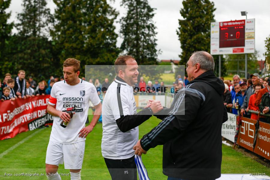 Manuel Römlein, Bernd Reitstetter, Patrick Sträßer, Bayernliga Nord, Aufstieg TSV Karlburg, Landesliga Nordwest, 11.05.2019, SV Euerbach/Kützberg, TSV Karlburg - Bild-ID: 2239125