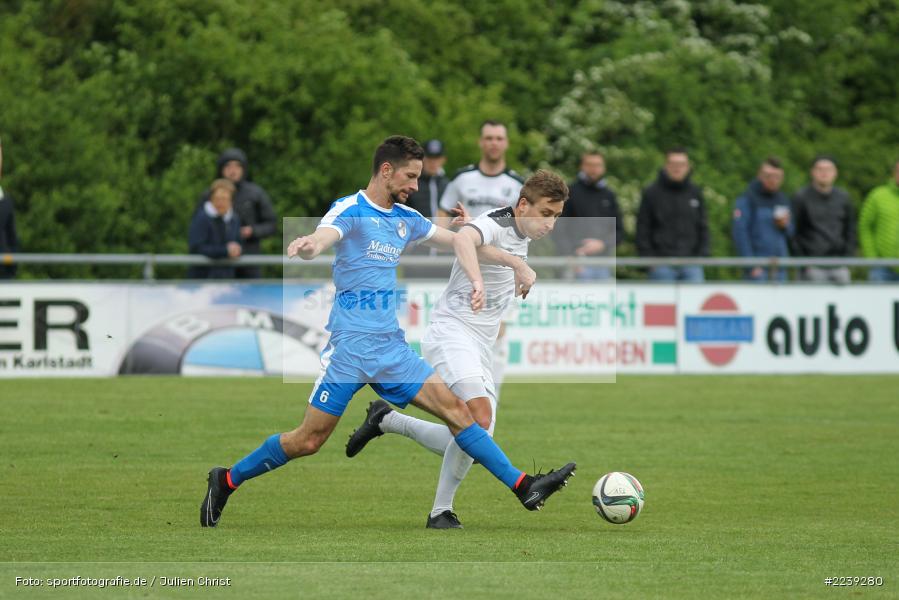 Frederik Weiß, Manuel Römlein, Bayernliga Nord, Aufstieg TSV Karlburg, Landesliga Nordwest, 11.05.2019, SV Euerbach/Kützberg, TSV Karlburg - Bild-ID: 2239280