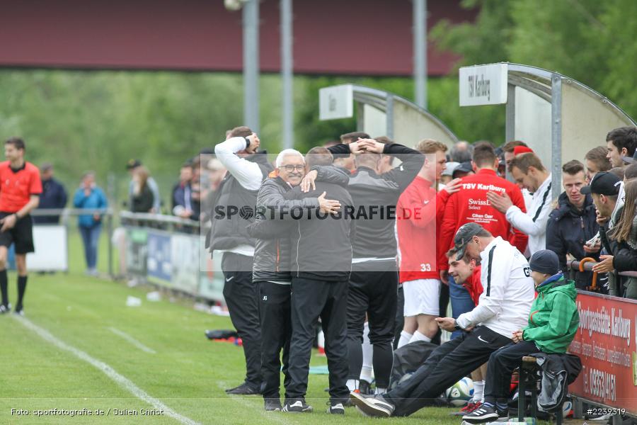 Jürgen Gold, Patrick Sträßer, Bayernliga Nord, Aufstieg TSV Karlburg, Landesliga Nordwest, 11.05.2019, SV Euerbach/Kützberg, TSV Karlburg - Bild-ID: 2239319