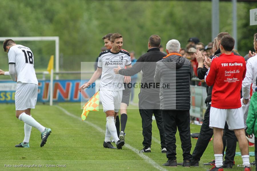 Tobias Wießmann, Manuel Römlein, Bayernliga Nord, Aufstieg TSV Karlburg, Landesliga Nordwest, 11.05.2019, SV Euerbach/Kützberg, TSV Karlburg - Bild-ID: 2239331