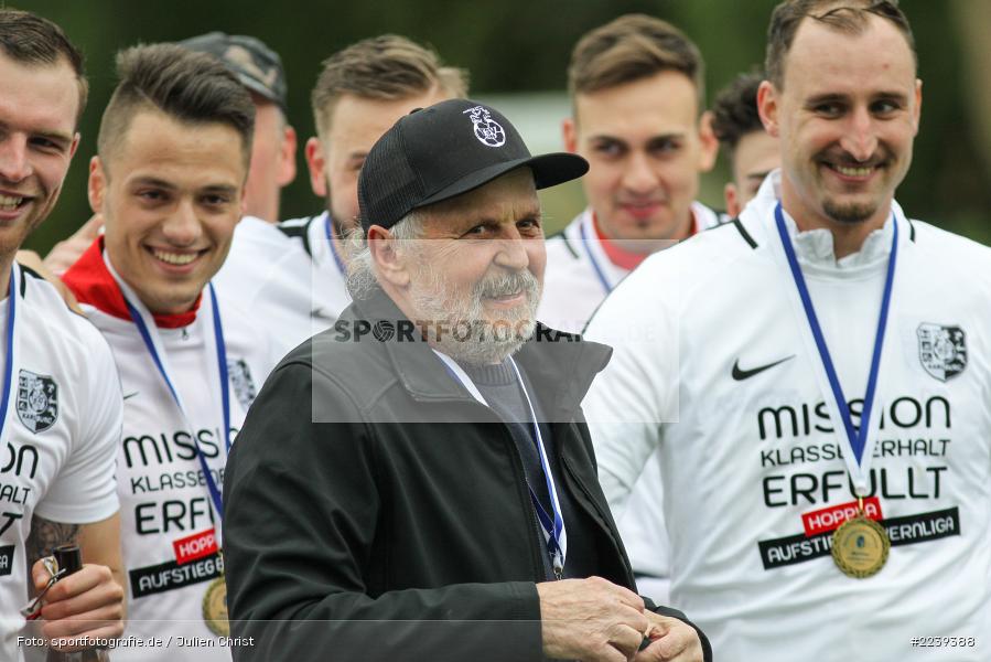 Ehrenfan Hansi, Bayernliga Nord, Aufstieg TSV Karlburg, Landesliga Nordwest, 11.05.2019, SV Euerbach/Kützberg, TSV Karlburg - Bild-ID: 2239388