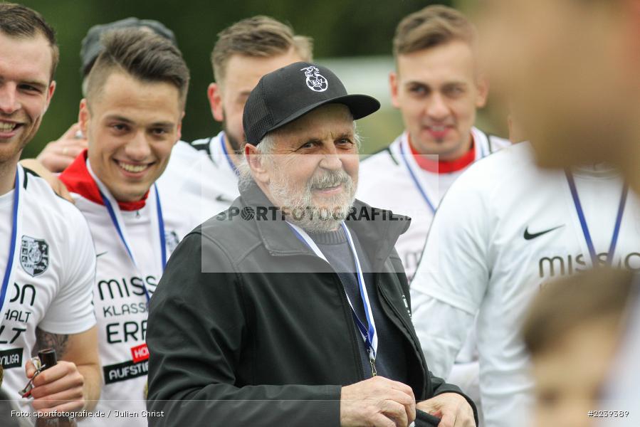 Ehrenfan Hansi, Bayernliga Nord, Aufstieg TSV Karlburg, Landesliga Nordwest, 11.05.2019, SV Euerbach/Kützberg, TSV Karlburg - Bild-ID: 2239389
