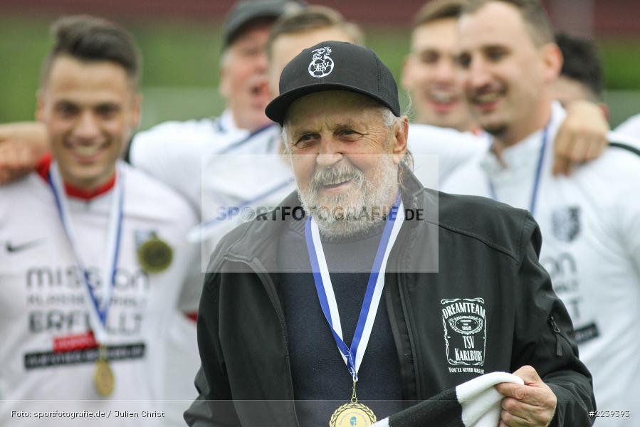 Ehrenfan Hansi, Bayernliga Nord, Aufstieg TSV Karlburg, Landesliga Nordwest, 11.05.2019, SV Euerbach/Kützberg, TSV Karlburg - Bild-ID: 2239393