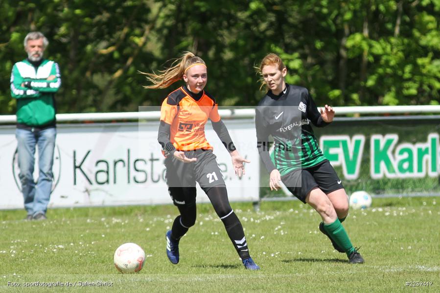 Pia Gehrsitz, Laura Issing, 12.05.2019, Bezirksliga Frauen 01, SC Würzburg Heuchelhof 3, FV Karlstadt - Bild-ID: 2239419