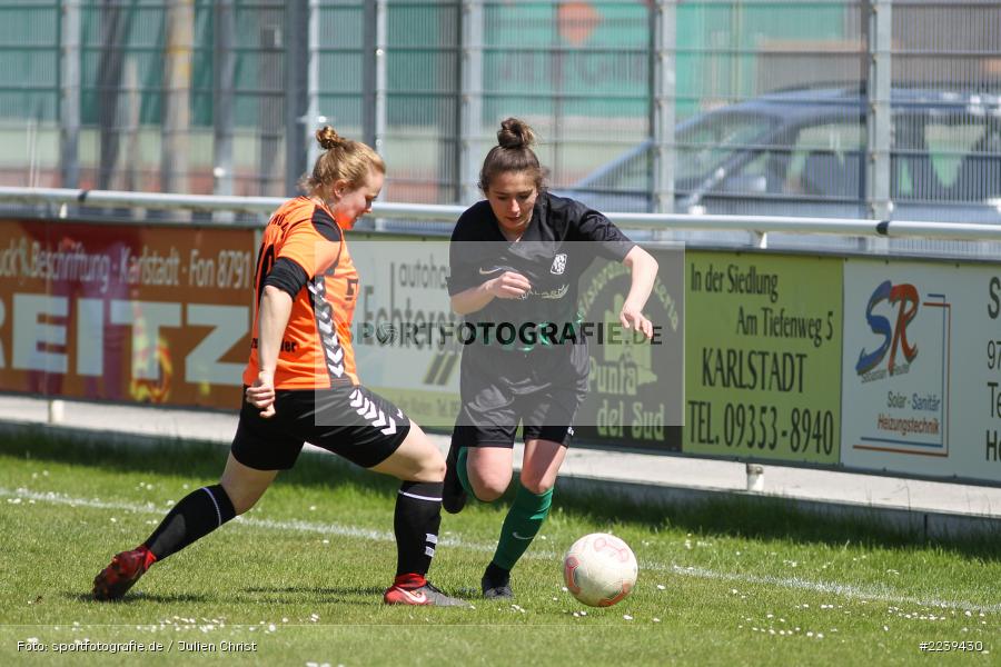 Hümeyra Cirakoglu, Juliane Stinzendörfer, 12.05.2019, Bezirksliga Frauen 01, SC Würzburg Heuchelhof 3, FV Karlstadt - Bild-ID: 2239430
