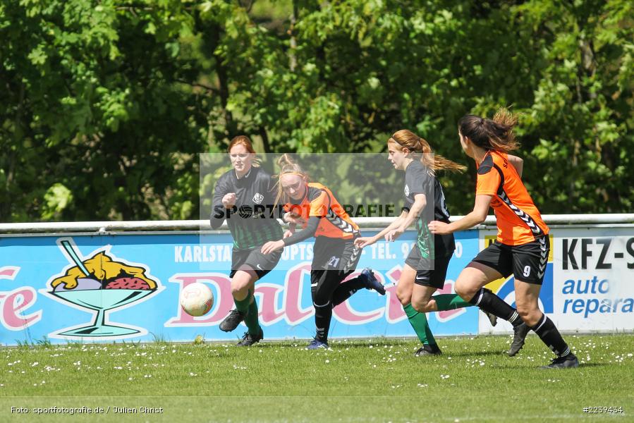 Laura Issing, Judith Seitz, Alisa Saile, Pia Gehrsitz, 12.05.2019, Bezirksliga Frauen 01, SC Würzburg Heuchelhof 3, FV Karlstadt - Bild-ID: 2239434