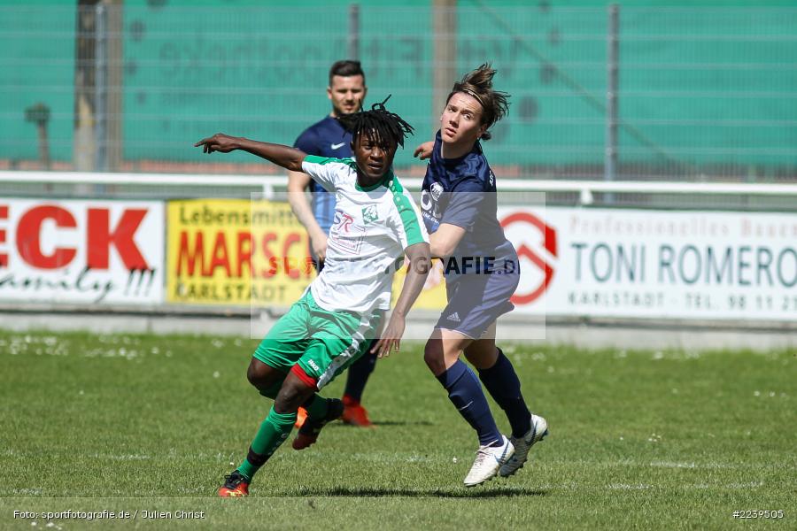 Jakob Stürmer, Sanusie Bah, 12.05.2019, Bezirksliga Unterfranken, BSC Aschaffenburg-Schweinheim, FV Karlstadt - Bild-ID: 2239505