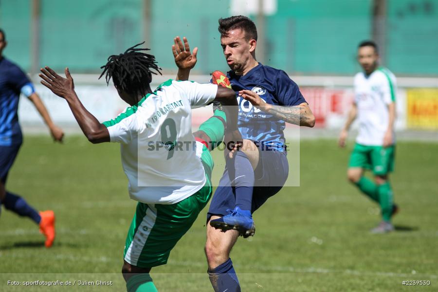 Sanusie Bah, Tobias Theilig, 12.05.2019, Bezirksliga Unterfranken, BSC Aschaffenburg-Schweinheim, FV Karlstadt - Bild-ID: 2239530 Sanusie Bah, Tobias Theilig, 12.05.2019, Bezirksliga Unterfranken, BSC Aschaffenburg-Schweinheim, FV Karlstadt - Bild-ID: 2239530