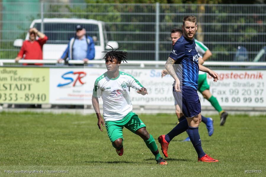 Sanusie Bah, 12.05.2019, Bezirksliga Unterfranken, BSC Aschaffenburg-Schweinheim, FV Karlstadt - Bild-ID: 2239535