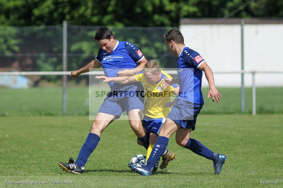 Moritz Engelhardt, Raffael Pfaff, Marcel Jäger, A-Klasse Würzburg, 19.05.2019, FV Maintal, SG Eußenheim-Gambach - Bild-ID: 2239565