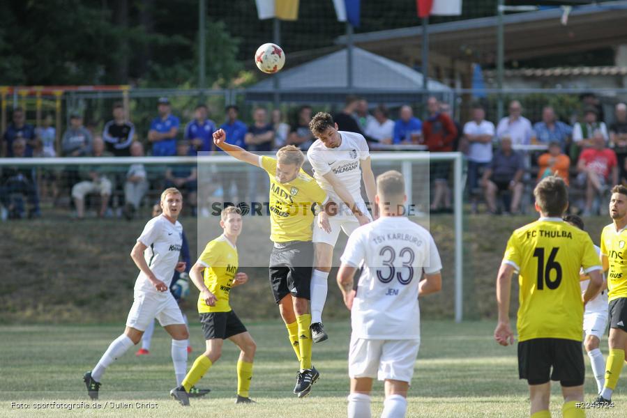 Florian Heim, Cedric Fenske, Sportfest Adelsberg, 07.07.2019, Landesfreundschaftsspiele, FC Thulba, TSV Karlburg - Bild-ID: 2245724