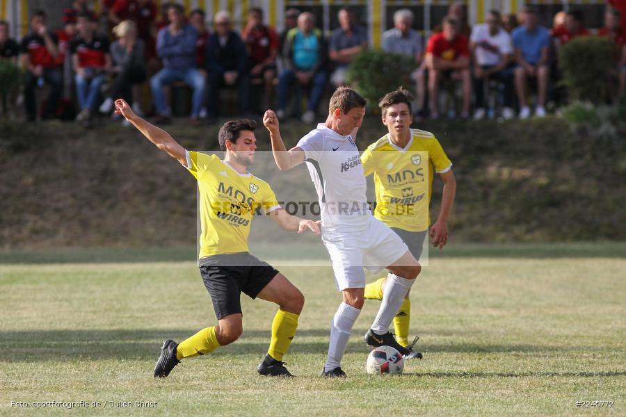 Victor Kleinhenz, Lukas Graser, Sebastian Fries, Sportfest Adelsberg, 07.07.2019, Landesfreundschaftsspiele, FC Thulba, TSV Karlburg - Bild-ID: 2245772