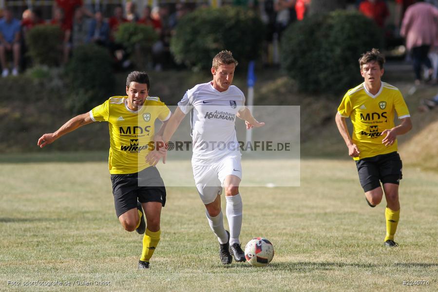 Victor Kleinhenz, Lukas Graser, Sebastian Fries, Sportfest Adelsberg, 07.07.2019, Landesfreundschaftsspiele, FC Thulba, TSV Karlburg - Bild-ID: 2245776