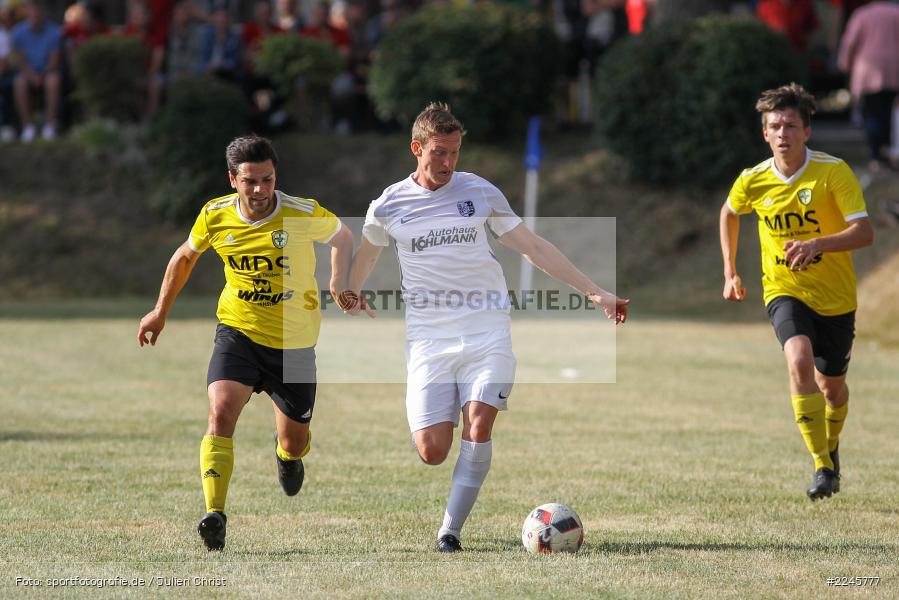 Victor Kleinhenz, Lukas Graser, Sebastian Fries, Sportfest Adelsberg, 07.07.2019, Landesfreundschaftsspiele, FC Thulba, TSV Karlburg - Bild-ID: 2245777