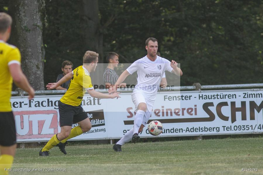 Sebastian Gah, Maurice Kübert, Sportfest Adelsberg, 07.07.2019, Landesfreundschaftsspiele, FC Thulba, TSV Karlburg - Bild-ID: 2245792