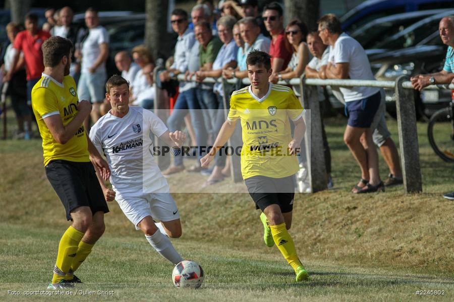 Rene Leurer, David Büchner, Sebastian Fries, Sportfest Adelsberg, 07.07.2019, Landesfreundschaftsspiele, FC Thulba, TSV Karlburg - Bild-ID: 2245802
