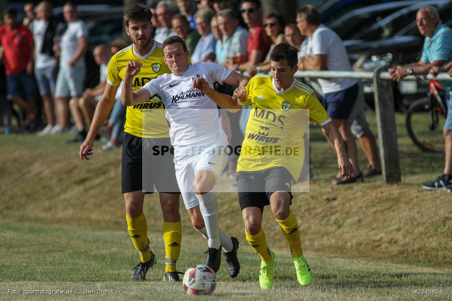 Rene Leurer, David Büchner, Sebastian Fries, Sportfest Adelsberg, 07.07.2019, Landesfreundschaftsspiele, FC Thulba, TSV Karlburg - Bild-ID: 2245804