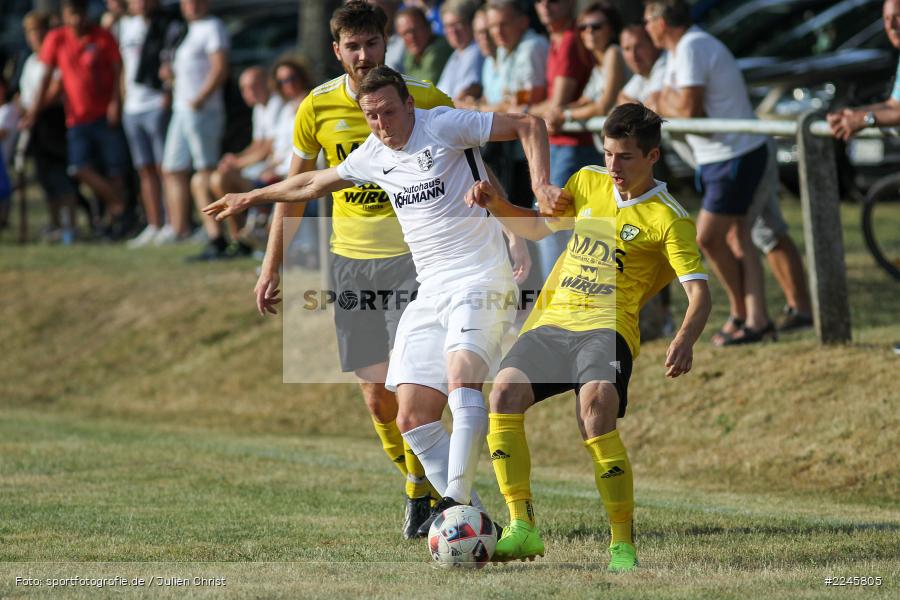 Rene Leurer, David Büchner, Sebastian Fries, Sportfest Adelsberg, 07.07.2019, Landesfreundschaftsspiele, FC Thulba, TSV Karlburg - Bild-ID: 2245805