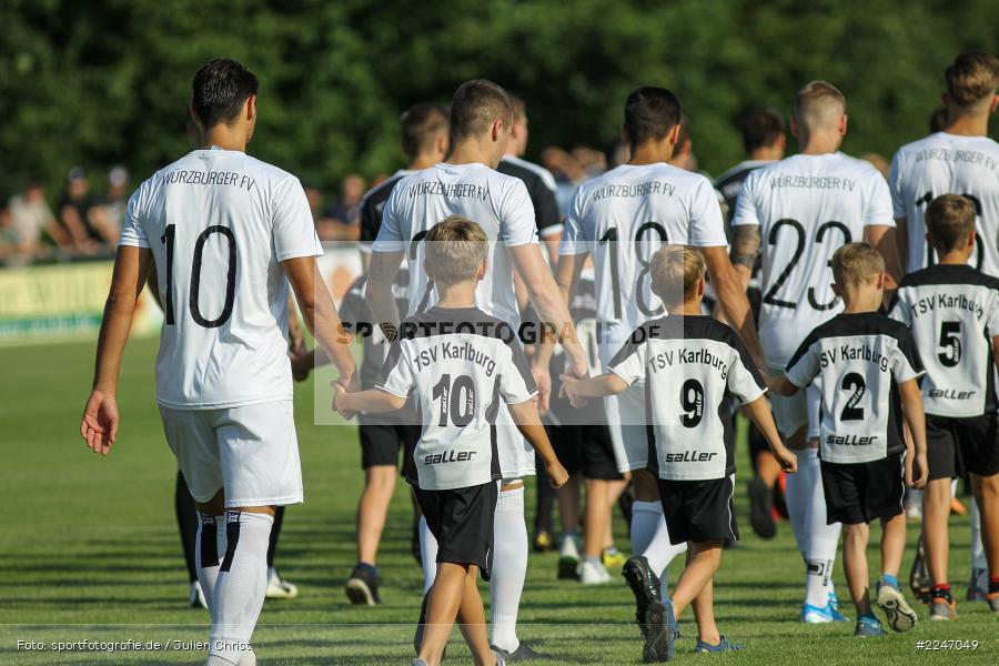Einlaufkinder, 17.07.2019, Bayernliga Nord, Würzburger FV, TSV Karlburg - Bild-ID: 2247049