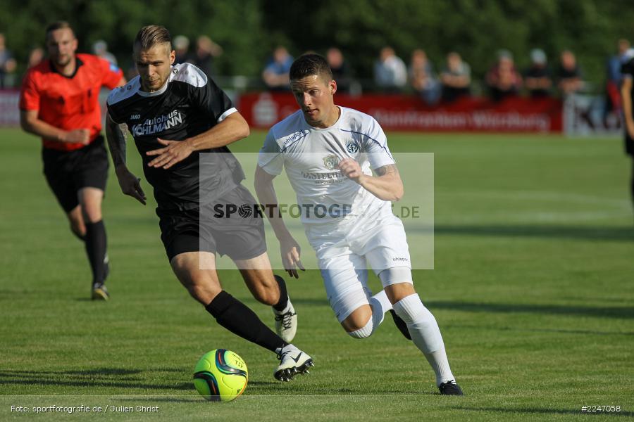 Dennie Michel, Marvin Schramm, 17.07.2019, Bayernliga Nord, Würzburger FV, TSV Karlburg - Bild-ID: 2247058 Dennie Michel, Marvin Schramm, 17.07.2019, Bayernliga Nord, Würzburger FV, TSV Karlburg - Bild-ID: 2247058