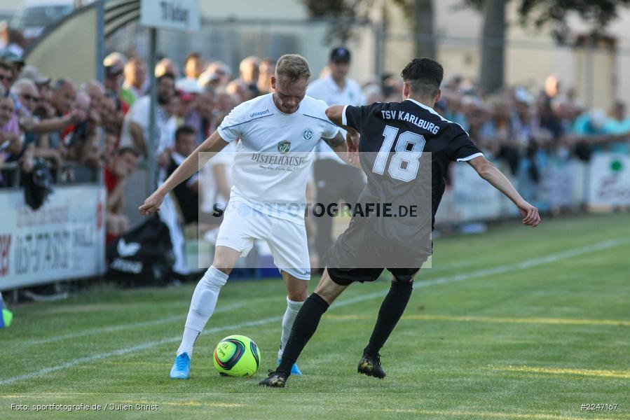 Jan Wabnitz, Kevin Röckert, 17.07.2019, Bayernliga Nord, Würzburger FV, TSV Karlburg - Bild-ID: 2247167