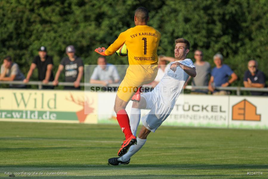 Marvin Fischer-Vallecilla, Erik Schnell Kretschmer, 17.07.2019, Bayernliga Nord, Würzburger FV, TSV Karlburg - Bild-ID: 2247174 Marvin Fischer-Vallecilla, Erik Schnell Kretschmer, 17.07.2019, Bayernliga Nord, Würzburger FV, TSV Karlburg - Bild-ID: 2247174