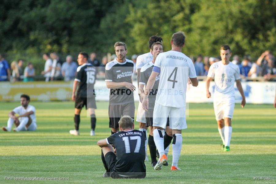 Sebastian Fries, Tim Lorenz, 17.07.2019, Bayernliga Nord, Würzburger FV, TSV Karlburg - Bild-ID: 2247242