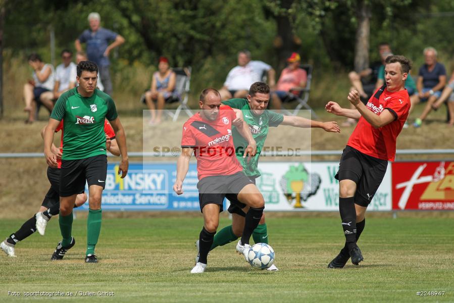 Dennis Kuhmann, Mario Hartmann, 28.07.2019, Bezirksliga Unterfranken West, SSV Kitzingen, TSV Retzbach - Bild-ID: 2248947