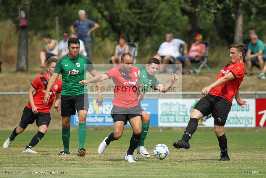Dennis Kuhmann, Mario Hartmann, 28.07.2019, Bezirksliga Unterfranken West, SSV Kitzingen, TSV Retzbach - Bild-ID: 2248948