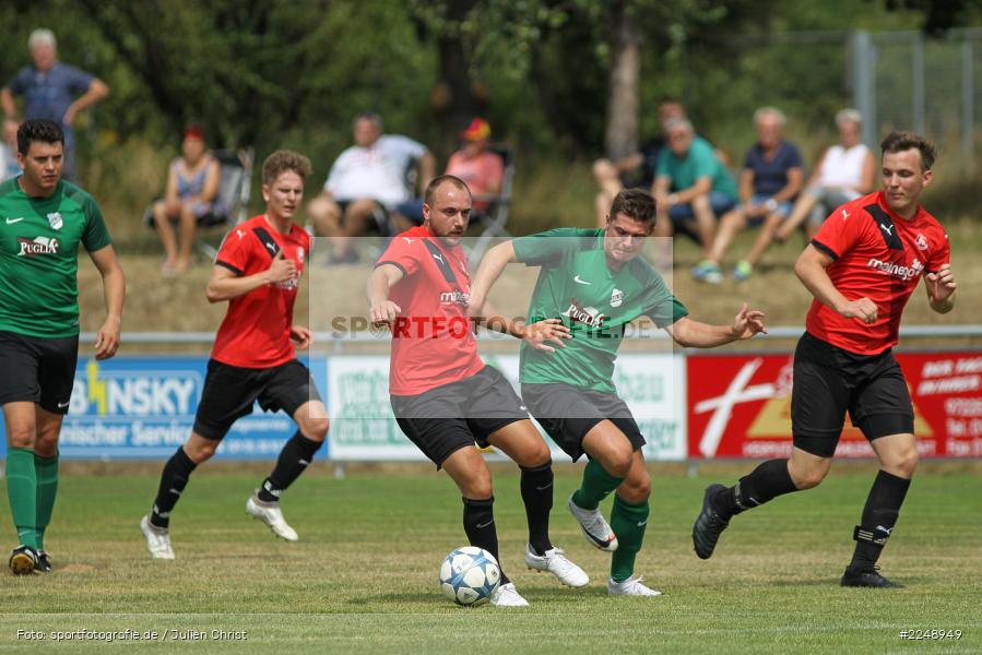 Dennis Kuhmann, Mario Hartmann, 28.07.2019, Bezirksliga Unterfranken West, SSV Kitzingen, TSV Retzbach - Bild-ID: 2248949