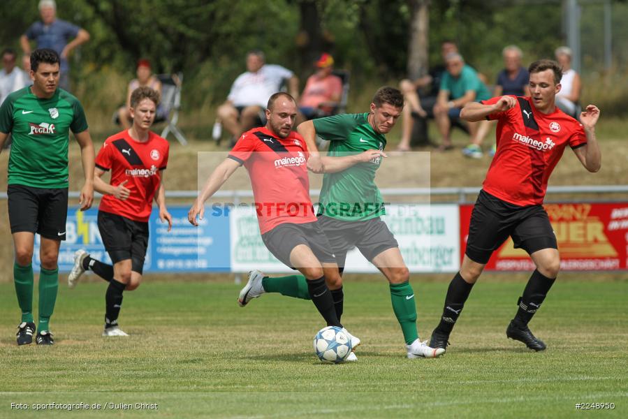 Dennis Kuhmann, Mario Hartmann, 28.07.2019, Bezirksliga Unterfranken West, SSV Kitzingen, TSV Retzbach - Bild-ID: 2248950