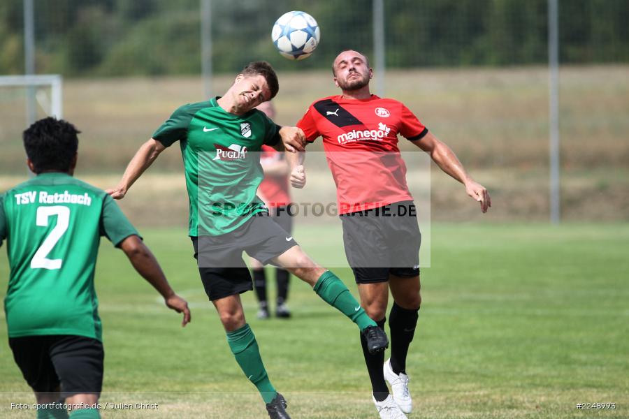 Dominik Hehrlein, Dennis Kuhmann, 28.07.2019, Bezirksliga Unterfranken West, SSV Kitzingen, TSV Retzbach - Bild-ID: 2248993