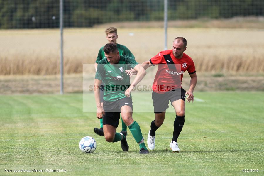Benedikt Strohmenger, Dennis Kuhmann, 28.07.2019, Bezirksliga Unterfranken West, SSV Kitzingen, TSV Retzbach - Bild-ID: 2249015