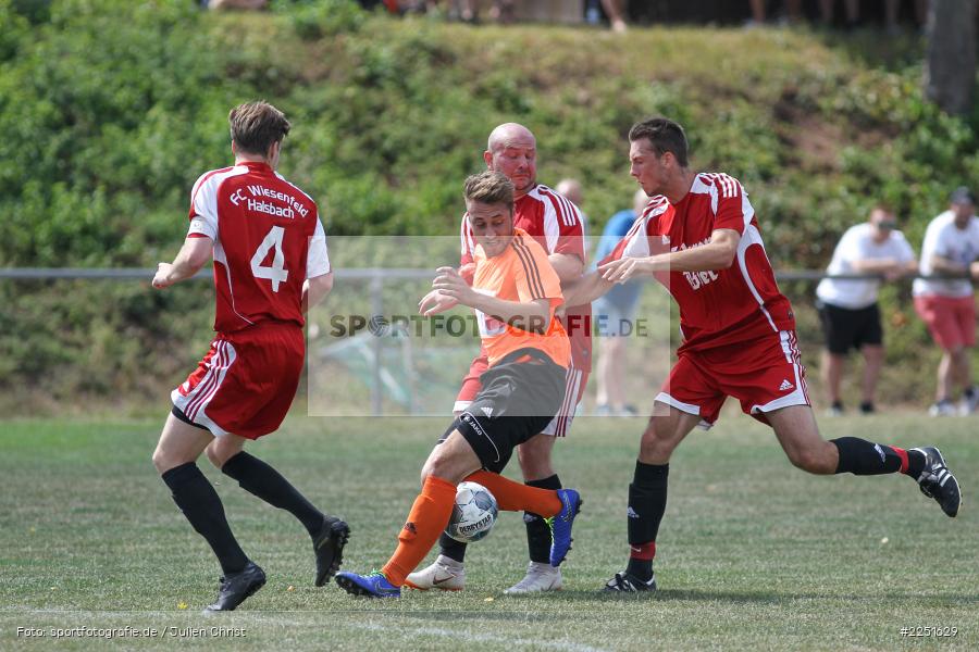 Marco Mehling, Stefan Braun, Jonas Hilpert, Kevin Leibold, 04.08.2019, Kreisliga Würzburg, TSV Duttenbrunn, FC Wiesenfeld-Halsbach - Bild-ID: 2251629