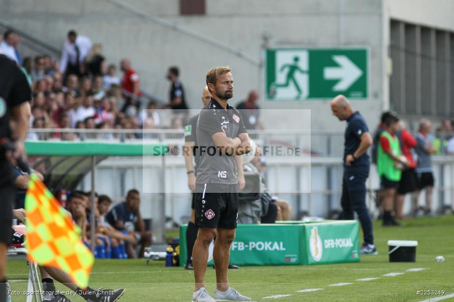 Michael Schiele, Dallenberg, FLYERALARM Arena, Saison 2019/2020, Runde 1, DFB Pokal, TSG 1899 Hoffenheim, FC Würzburger Kickers - Bild-ID: 2253249