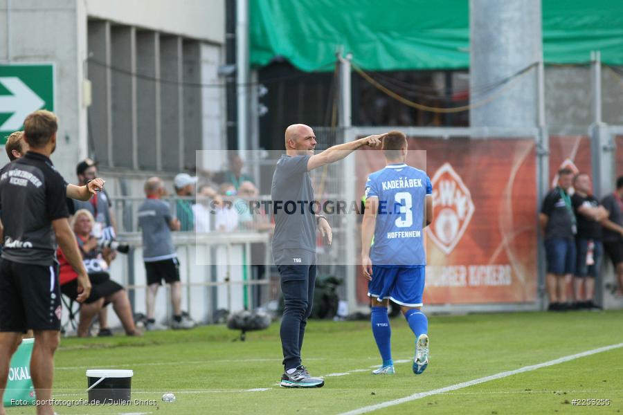 Alfred Schreuder, Dallenberg, FLYERALARM Arena, Saison 2019/2020, Runde 1, DFB Pokal, TSG 1899 Hoffenheim, FC Würzburger Kickers - Bild-ID: 2253255