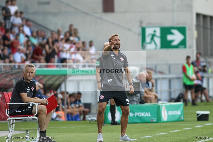 Michael Schiele, Dallenberg, FLYERALARM Arena, Saison 2019/2020, Runde 1, DFB Pokal, TSG 1899 Hoffenheim, FC Würzburger Kickers - Bild-ID: 2253278
