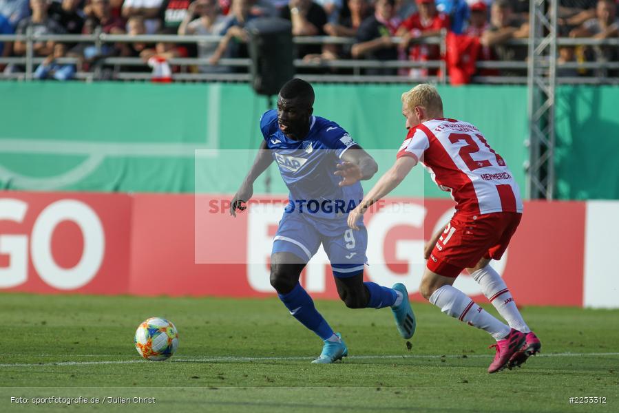 Dallenberg, FLYERALARM Arena, Saison 2019/2020, Runde 1, DFB Pokal, TSG 1899 Hoffenheim, FC Würzburger Kickers - Bild-ID: 2253312