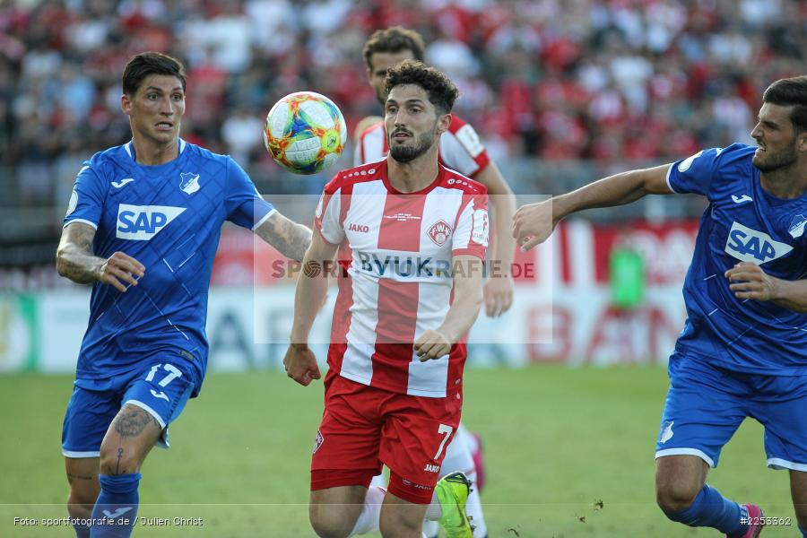 Dallenberg, FLYERALARM Arena, Saison 2019/2020, Runde 1, DFB Pokal, TSG 1899 Hoffenheim, FC Würzburger Kickers - Bild-ID: 2253362