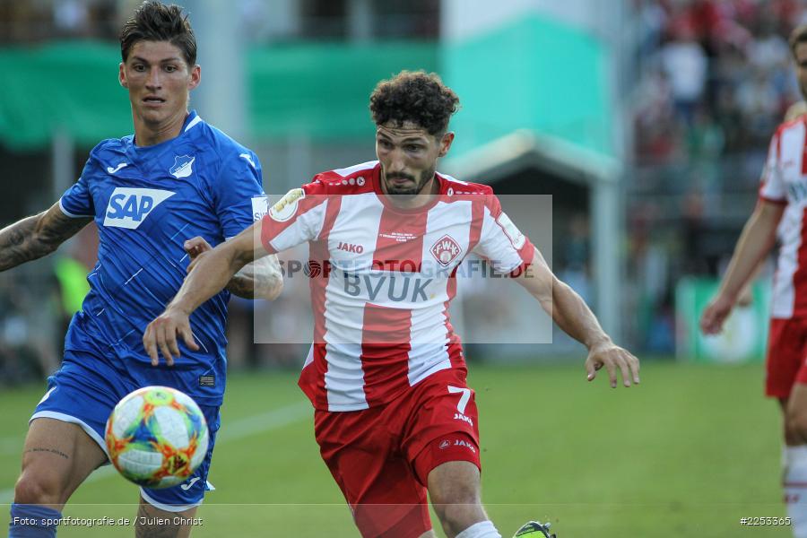 Dallenberg, FLYERALARM Arena, Saison 2019/2020, Runde 1, DFB Pokal, TSG 1899 Hoffenheim, FC Würzburger Kickers - Bild-ID: 2253365