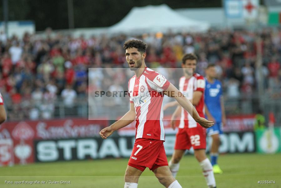 Fabio Kaufmann, Dallenberg, FLYERALARM Arena, Saison 2019/2020, Runde 1, DFB Pokal, TSG 1899 Hoffenheim, FC Würzburger Kickers - Bild-ID: 2253474