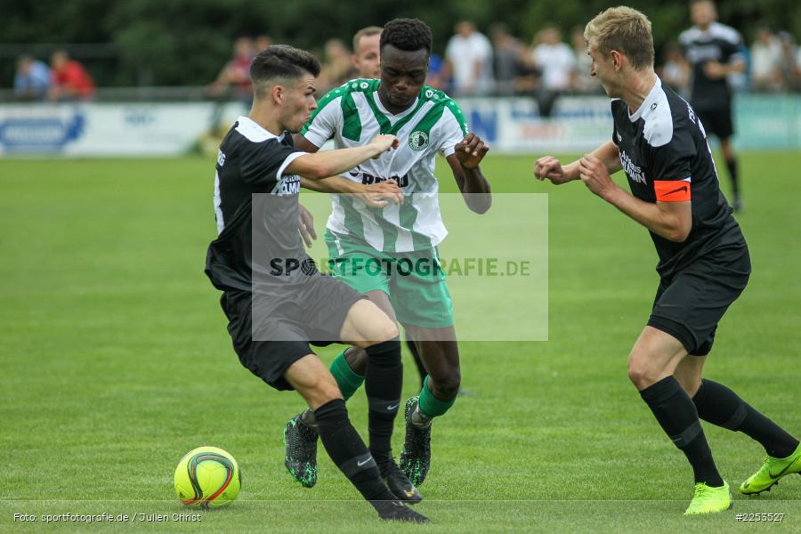 Dickson Abiama, Marco Schiebel, Jan Wabnitz, Bayernliga Nord, 11.08.2019, SC Eltersdorf, TSV Karlburg - Bild-ID: 2253527