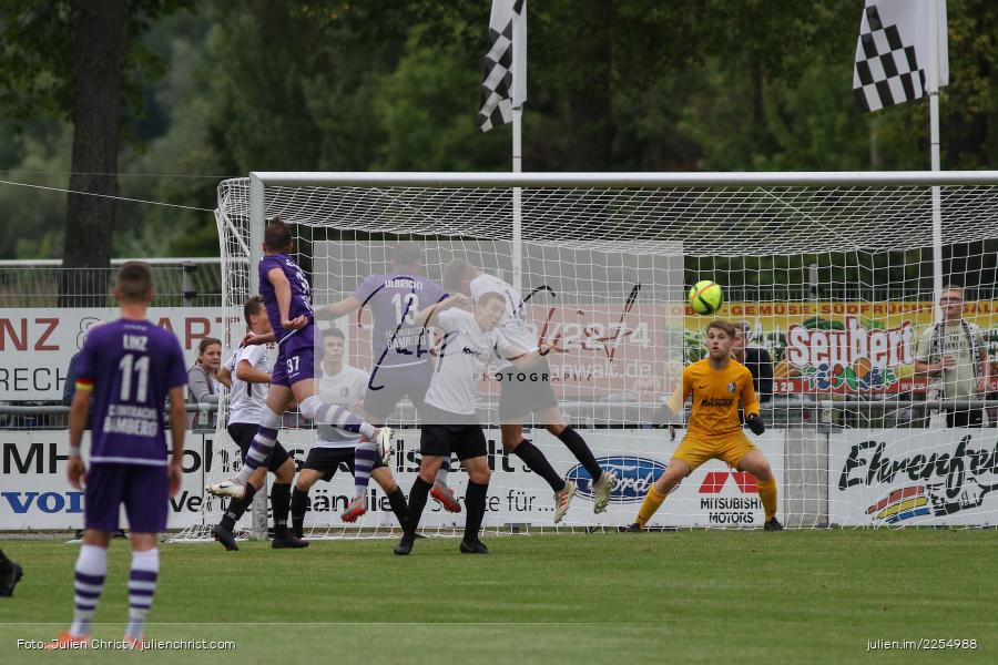 Tobias Ulbricht, Sebastian Fries, Lukas Imgrund, 20.08.2019, Toto-Pokal, FC Eintracht Bamberg 2010, TSV Karlburg - Bild-ID: 2254988