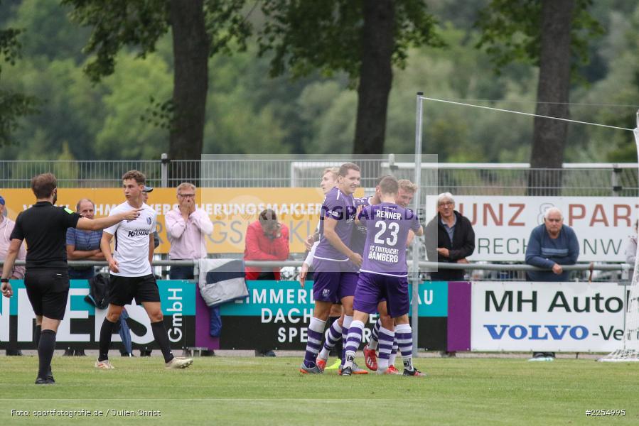 Patrick Görtler, Robin Renner, Tobias Ulbricht, 20.08.2019, Toto-Pokal, FC Eintracht Bamberg 2010, TSV Karlburg - Bild-ID: 2254995
