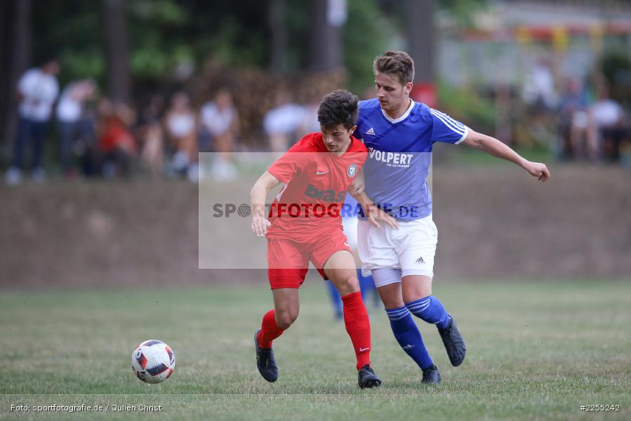Hannes Weber, Maximilian Franz, Adelsberg, 28.08.2019, Kreispokal, TuS Frammersbach, FV Wernfeld/Adelsberg - Bild-ID: 2255242