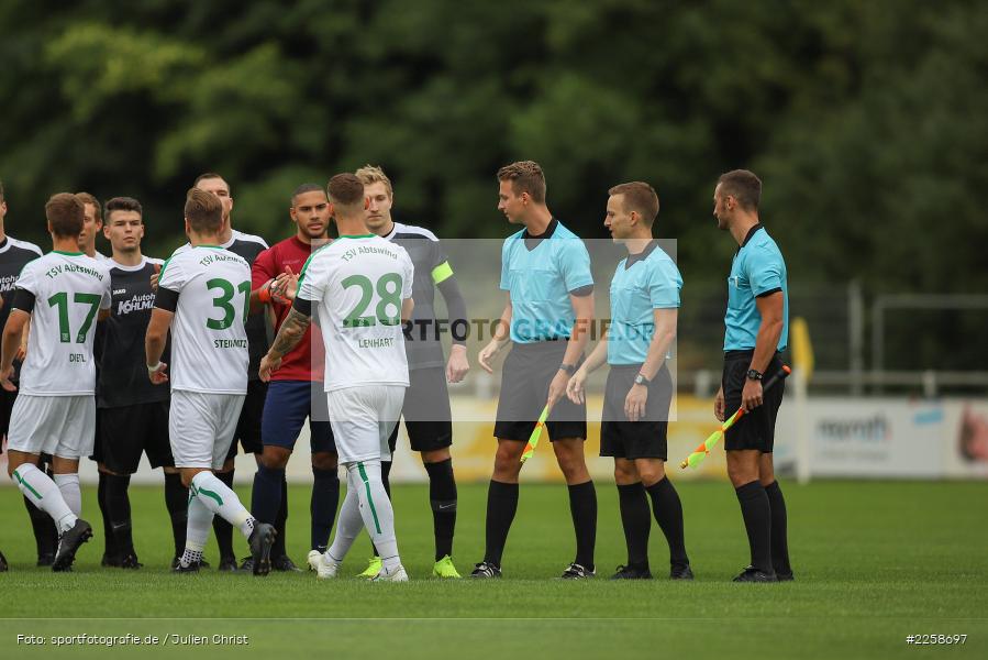Patrick Höfer, Benjamin Wagner, Quirin Demlehner, 07.09.2019, Bayernliga Nord, TSV Abtswind, TSV Karlburg - Bild-ID: 2258697