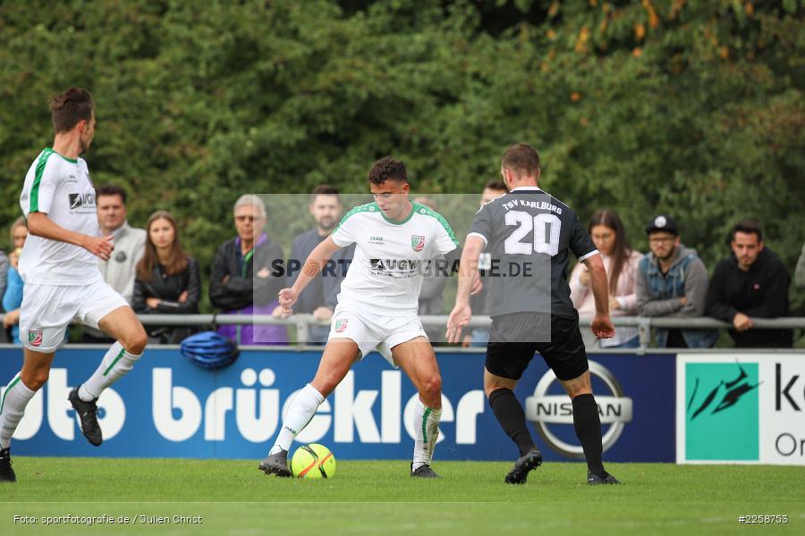 Maurice Kübert, Max Hillenbrand, 07.09.2019, Bayernliga Nord, TSV Abtswind, TSV Karlburg - Bild-ID: 2258753