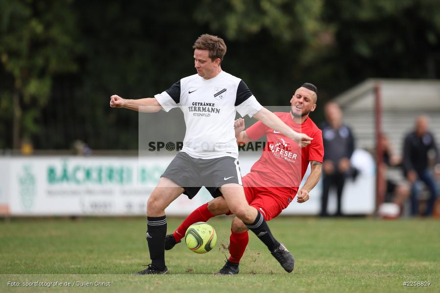Atilla Aydogdu, Dominik Ebert, 08.09.2019, Kreisliga Würzburg, FV Steinfeld/Hausen-Rohrbach, FV Gemünden/Seifriedsburg - Bild-ID: 2258829