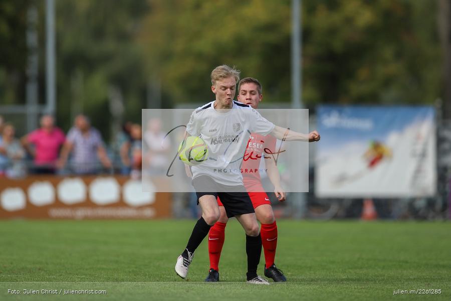 Jan Vogt, Maximilian Strick, 22.09.2019, Kreisliga Würzburg, FV Gemünden/Seifriedsburg, TSV Karlburg II - Bild-ID: 2261285 Jan Vogt, Maximilian Strick, 22.09.2019, Kreisliga Würzburg, FV Gemünden/Seifriedsburg, TSV Karlburg II - Bild-ID: 2261285